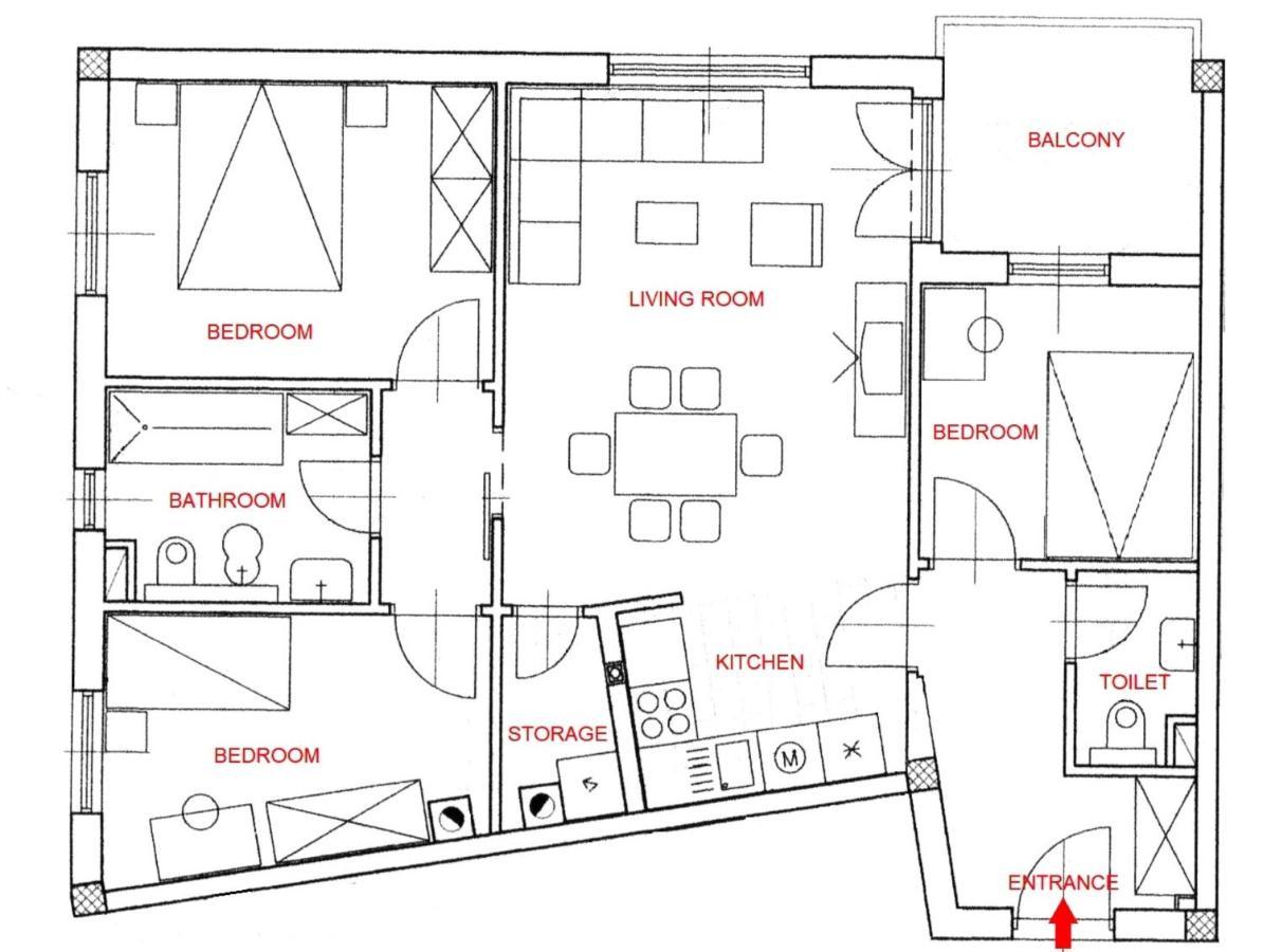 Apartment Dea - Three Bedroom Apartment Pula Exteriör bild